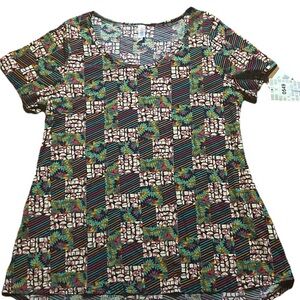 NWT LuLaRoe Classic T Women’s Large | Palm Tree Print | Soft Stretch